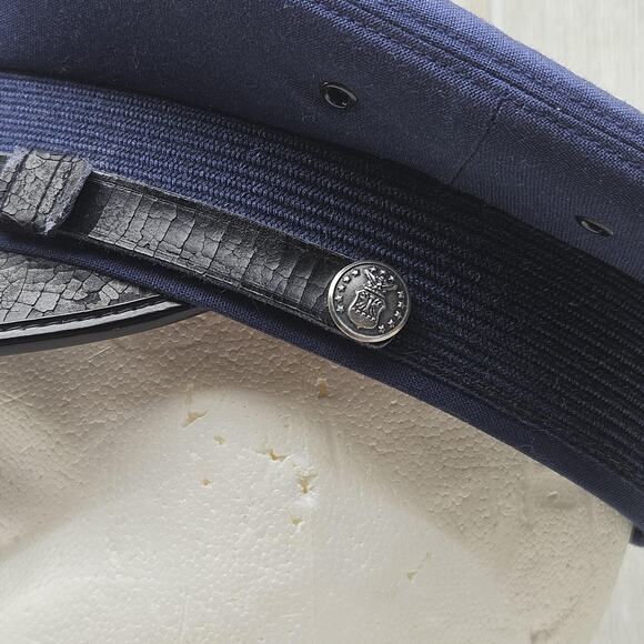 Vintage US Air Force Hat 7 1/8 Blue Bancroft Dress Military 80s - Picture 3 of 8